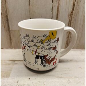 Vintage 1980s Boynton Hippo Holidays Orchestra Coffee Tea Mug EUC